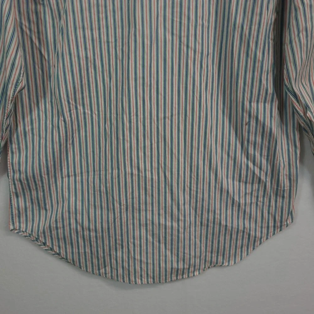 Polo Ralph Lauren Button Down Shirt Mens 16 32/33 Striped Regent Classic